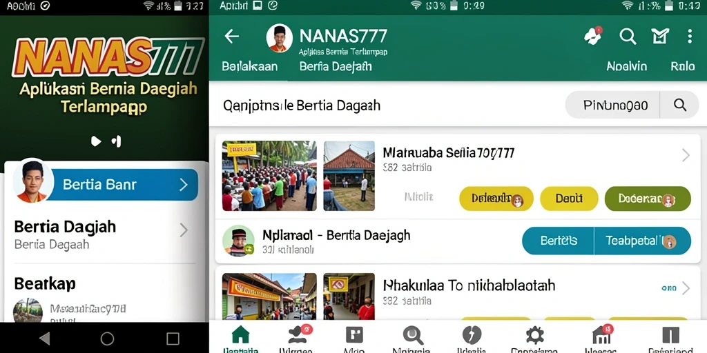 Antarmuka aplikasi NANAS777 yang informatif dan mudah digunakan.